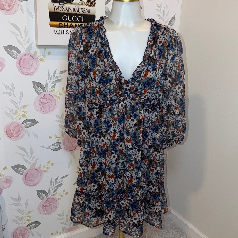 Nordstrom Speechless Ruffled Floral Dress